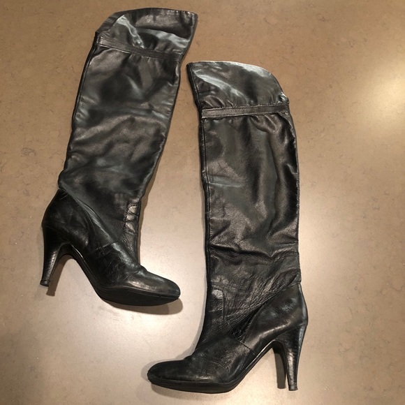 Marc Fisher Shoes - Marc Fisher Genuine Leather Black Boots